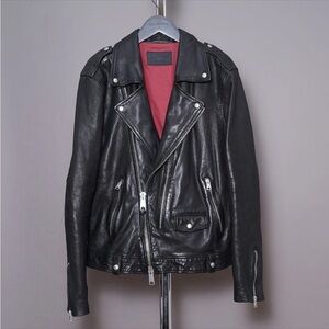 All Saints Black Leather Jacket